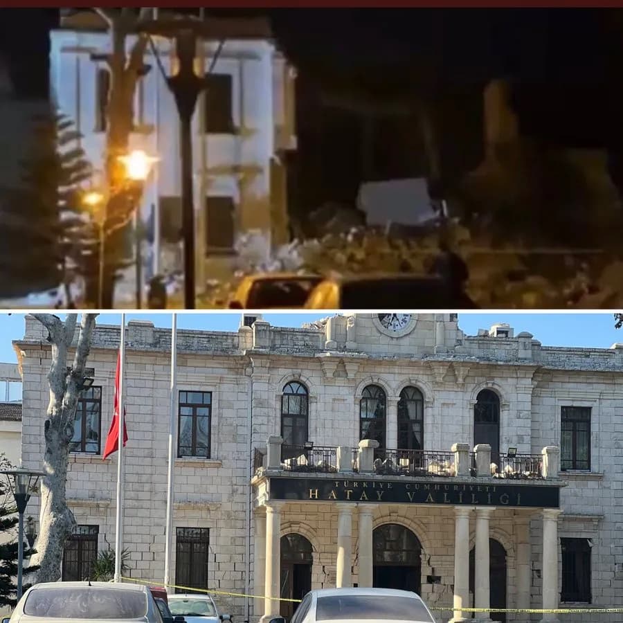 Hatay’da valilik binası da çöktü