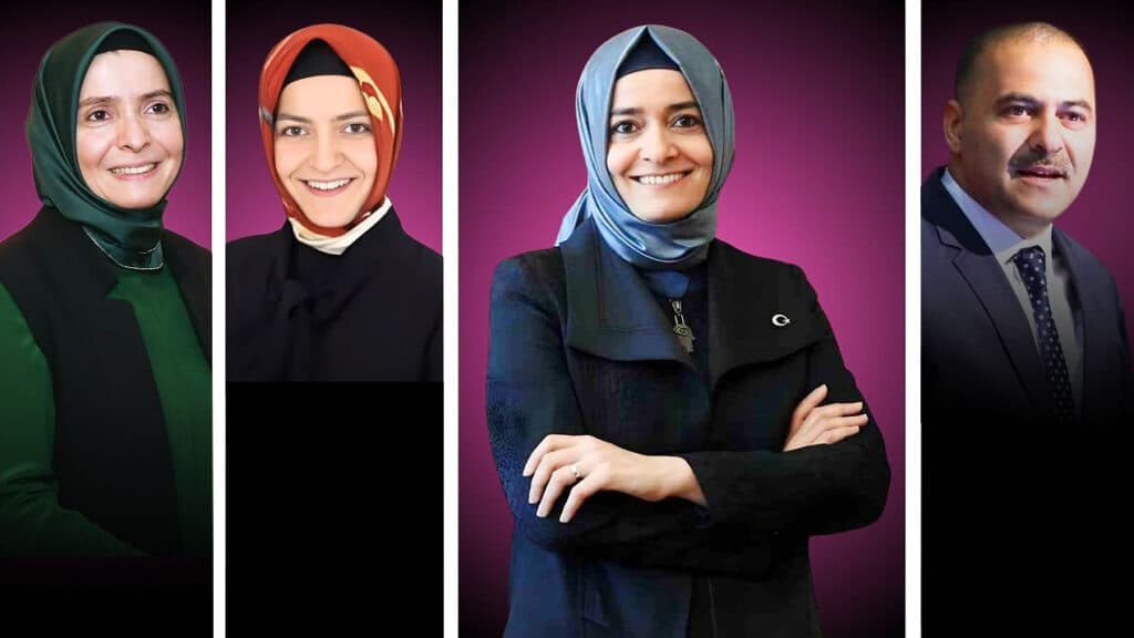 Bir kızı bakan, biri büyükelçi, oğlu bakan yardımcısı, anne Hatice Sayan ise şirket kurdu