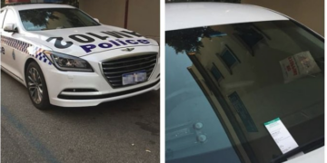 Perth’te, polis otosuna park cezası yazıldı