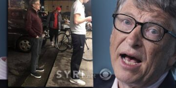Milyarder Bill Gates, hamburger kuyruğunda görüldü