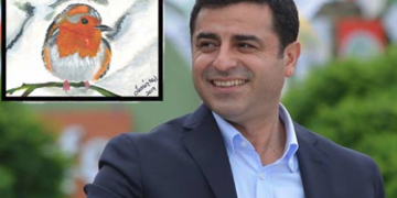 Demirtaş, cezaevinde çizdiği resmi paylaştı: Seçmene sandığa sahip çıkma çağrısında bulundu