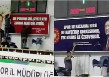 Atatürk’ün sözünü indirip yerine Erdoğan’ın sözünü astılar