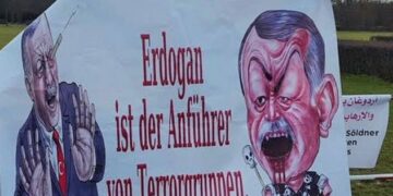 Berlin’deki Libya konferansında, Erdoğan pankartlarla protesto edildi