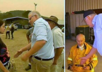 Morrison, ziyaretini yarım kesti: Yangınzedelerle tokalaşmak isteyen Başbakan’ın eli havada kaldı