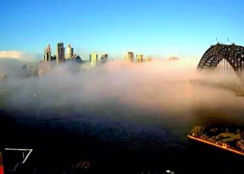 Sidney sis altında kaldı