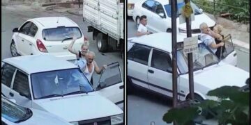 Yol verme tartışması: Tokat attığı kadın eski tekvandocu çıkınca, dayak yedi ve kaçtı
