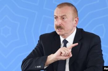 İlham Aliyev Twitterden duyurdu: Madagiz’de Azerbaycan bayrağı dikildi