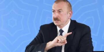 İlham Aliyev Twitterden duyurdu: Madagiz’de Azerbaycan bayrağı dikildi