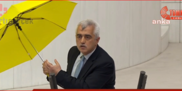 Newroz’a sokulmayan sarı şemsiye TBMM’ye girdi: Gergerlioğlu kürsünden açtı