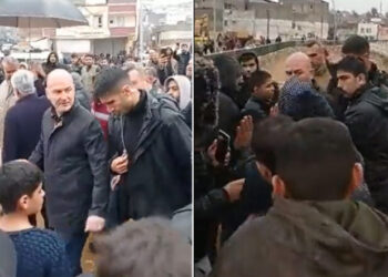 Şanlıurfa’da AKP İçişleri Bakanı Süleyman Soylu protesto edildi