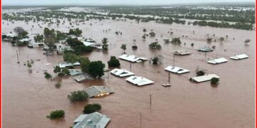 Nehri’nin taşmasıyla mahsur kalan genci timsah ısırdı