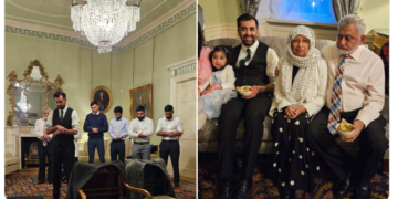 İskoçya’nın yeni başbakanı Hamza Yusuf resmi konuttaki ilk gününde namaz kıldırdı