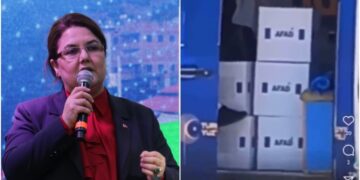 Depremzedeler için hazırlanan koliler seçim aracından çıkmıştı: AKP’li Bakan Derya Yanık kabul etti