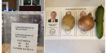 Avrupa’daki tuzu kuru AKP’liler Türkiye’deki seçmenle dalga geçti: “Soğan, patates, salata, oy Erdoğan’a”