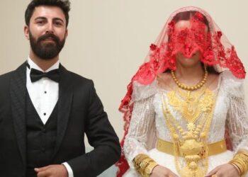 Aşiret düğününde dudak uçuklatan takı:Geline 4 kilo altın, damada 6 milyon lira  takıldı