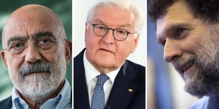 Almanya Cumhurbaşkanı Frank-Walter Steinmeier, sürgün temalı bir etkinlikte yaptığı konuşmada, hapse atılan gazeteci ve aydınlar arasında Ahmet Altan ve Osman Kavala'yı da andı.