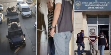 Polis kapısını çalarak girdiği evdeki Emniyet Müdürünü ters kelepçeyle gözaltına aldı