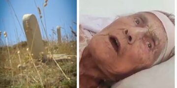 100 yaşındaki Elif nine, devletin yakarak boşalttığı köyüne gömülmek istedi