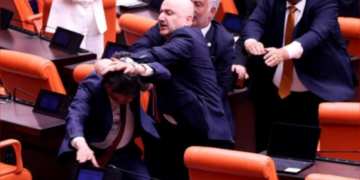 AKP’li Karaismailoğlu, DEM Parti Milletvekili Ali Bozan’a yumrukla saldırdı