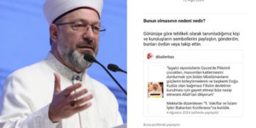 Instagram, Ali Erbaş’ın İsrail’i kınadığı paylaşımları yayından kaldırdı