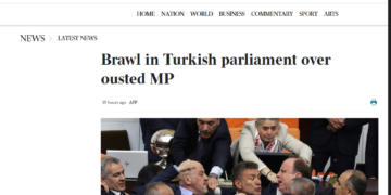 TBMM’de kan döken AKP’li Alpay Özalan, Avustralya ve dünya basınında