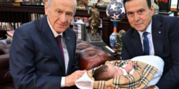 Suç örgütünün lideri Kürşad Yılmaz, oğlunun adını ‘Devlet’ koydu, Bahçeli’den ‘Hayır duası’ aldı