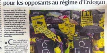 Strazburg’daki adalet eylemi Fransız medyasında!