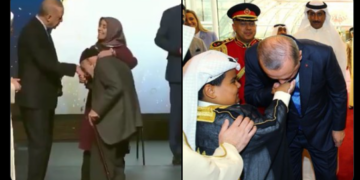 Utanç verici durum: AKP’li Cumhurbaşkanı, 92 yaşında beli bükülmüş pir-i faniye el öptürdü