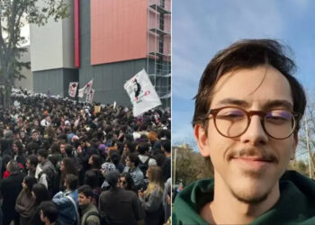 Polis, protestoyu takip edengazetecinin boğazını sıktı, basın kartını parçaladı