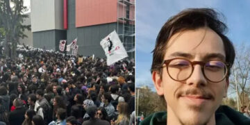 Polis, protestoyu takip edengazetecinin boğazını sıktı, basın kartını parçaladı