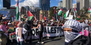 Avustralya’da 40 ayrı nokta ‘eş zamanlı’ İsrail’e tepki: Gazze’ye destek protestolarına 350 bin kişi katıldı