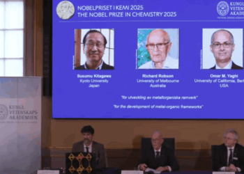 Kimya Nobeli metal-organik iskeletler üzerine çalışan üç bilim insanına verildi: Prof. Richard Robson Melbourne Üniversitesi’nden