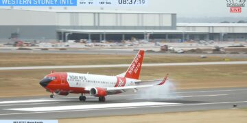 Sydney ‘in yeni International Airport’unda tarihi gün: Test uçuşların ilki başarıyla gerçekleşti