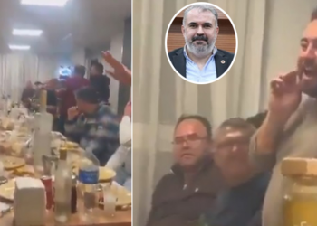 MHP’li il meclis üyesinin rakı masasında sela okutmasına büyük  tepki 