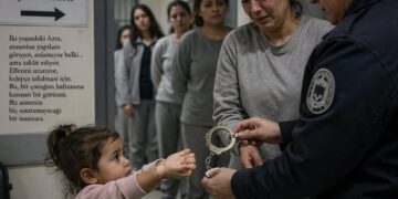 Kelepçeye uzanan minik el: 2 yaşındaki Azra’nın cezaevi karesi yürek burktu