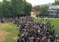 Kapatılan Bilgi Üniversitesi’nde protesto: ‘Ne kayyım ne AKP, kampüsler bizimdir’