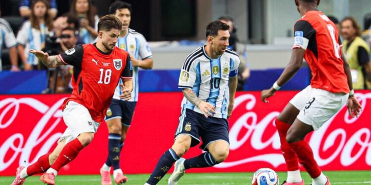 June 22, 2026, Dallas, USA: 2026.06.22 Dallas.pilka nozna Mistrzostwa Swiata w USA Meksyk Kanada 2026.Argentyna - Austria.N/z Lionel Messi.Foto Pawel Andrachiewicz / PressFocus..2026.06.22 Dallas.Football - 2026 FIFA World Cup in USA Canada Mexico.Argentina - Austria.Lionel Messi.Credit: Pawel Andrachiewicz / PressFocus (Credit Image: © Pawel Andrachiewicz/Newspix via ZUMA Press)
