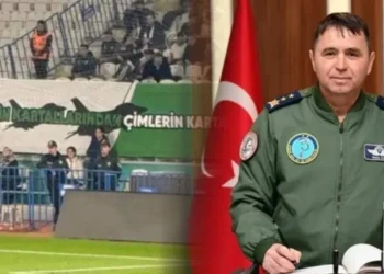 Savaş uçaklarını stadyum üzerinde uçuran Tümgeneral Mete Kuş emekli edildi