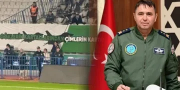 Savaş uçaklarını stadyum üzerinde uçuran Tümgeneral Mete Kuş emekli edildi