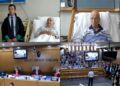 Hastane odasından mahkemeye katılan darbeci Kenan Evren ve köfteci Abdullah amca