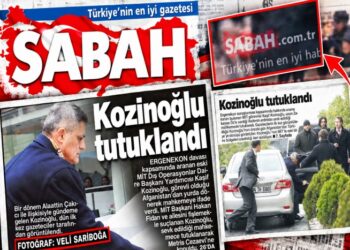 Gazetecileri hedef gösteren Havuz Gazetesi Sabah da Kozinoğlu’nu çekmiş